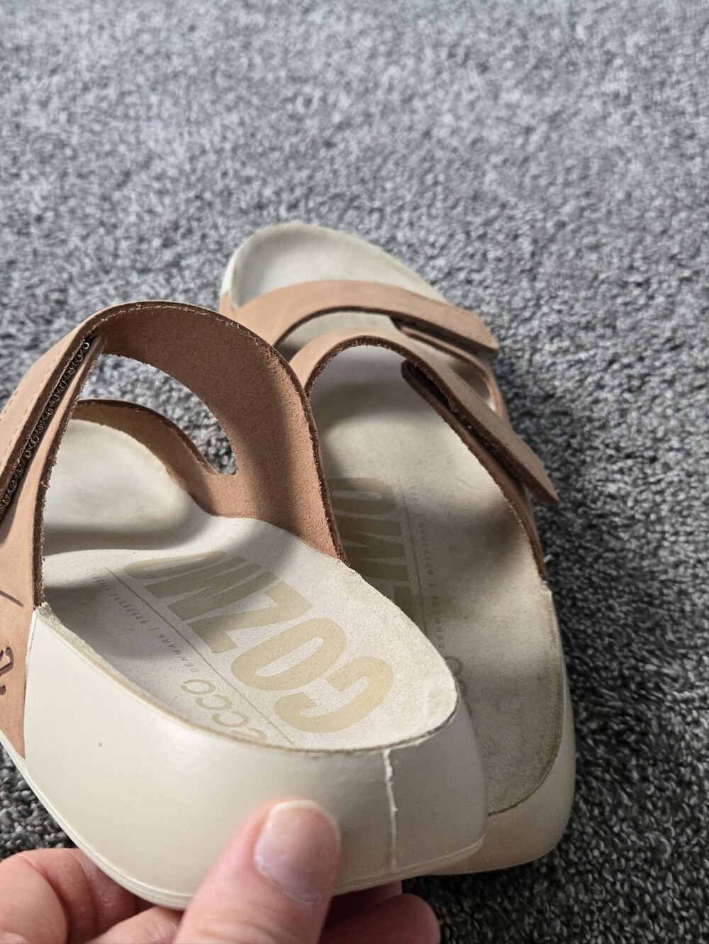 ECCO Cozmo Women's Nubuck Two-Strap Sandal NEW size EU 41 (US 10-10.5) - Picture 10 of 12